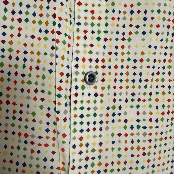 Robert Graham Men's XL Shirt White Multi , Short Sleeve, Button-Up, Classic Fit - Picture 5 of 8